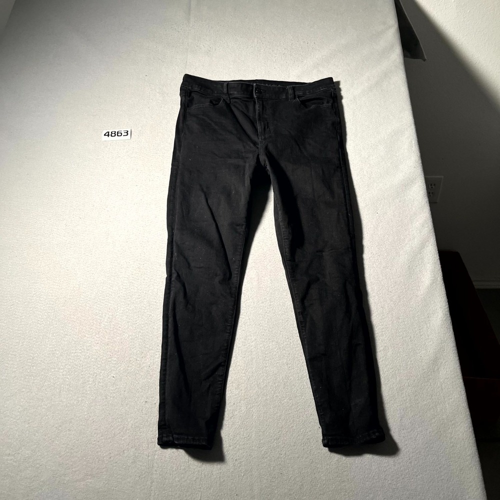 American Eagle‎ Outfitters Jeans Womens 16 Black Next Level Stretch Dark Wash